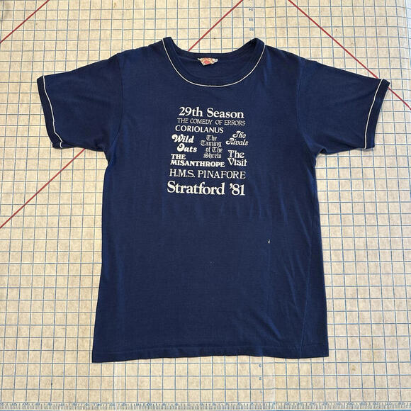 Vintage Stratford Festival 1981 Canada T-Shirt XL Sunburst Shakespeare Hamlet